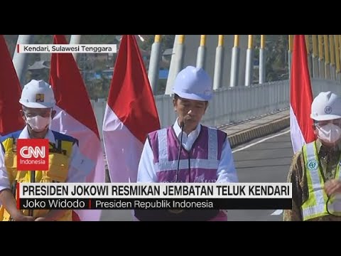 Presiden Jokowi Resmikan Jembatan Teluk Kendari