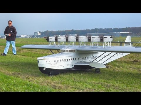 12 Motorlu RC SCALE FLYING BOAT DORNIER : Dornier Do X Lufthansa