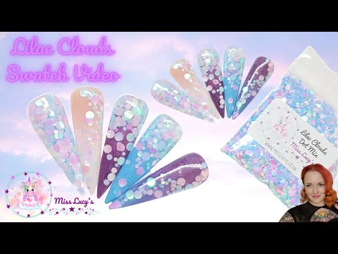 Lilac Clouds Glitter Swatching - New & Exclusive to Miss Lucy's Boutique