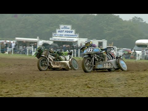 HOT HEAT 6 - 2021 BRITISH MASTERS QUALIFIER GRASSTRACK - RH SIDECARS - dirt track racing video image