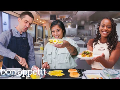 6 Pro Chefs Make Their Go-To Breakfast Sandwich | Test Kitchen Talks | Bon Appétit