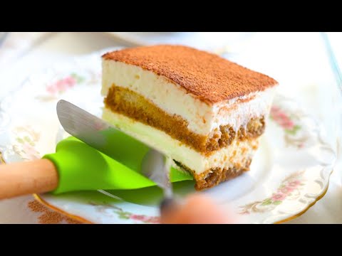 Super Easy 10 Minute Tiramisu ! No Bake, No Egg, No Mascarpone !  Tiramisu Recipe without Mascarpone