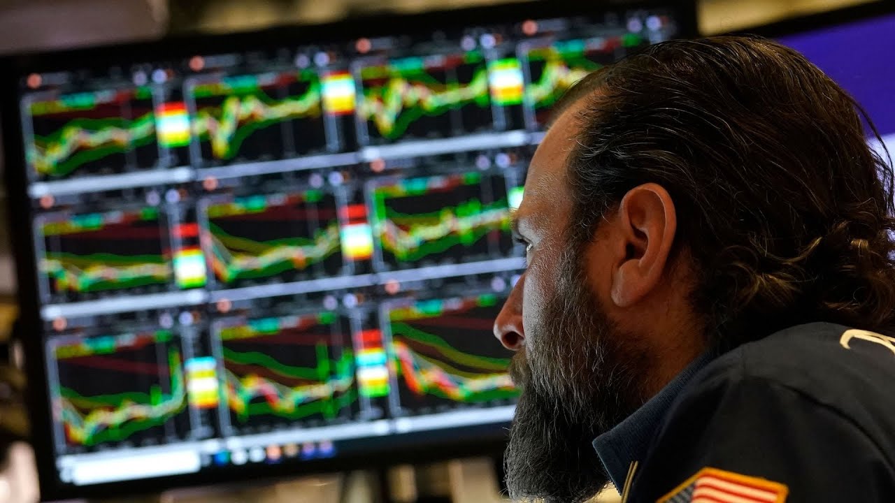 New York Stock Exchange ticker as trading begins