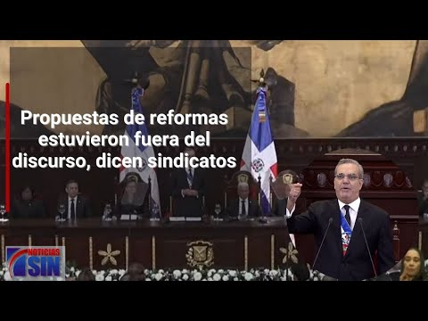 Propuestas de reformas estuvieron fuera del discurso, dicen sindicatos