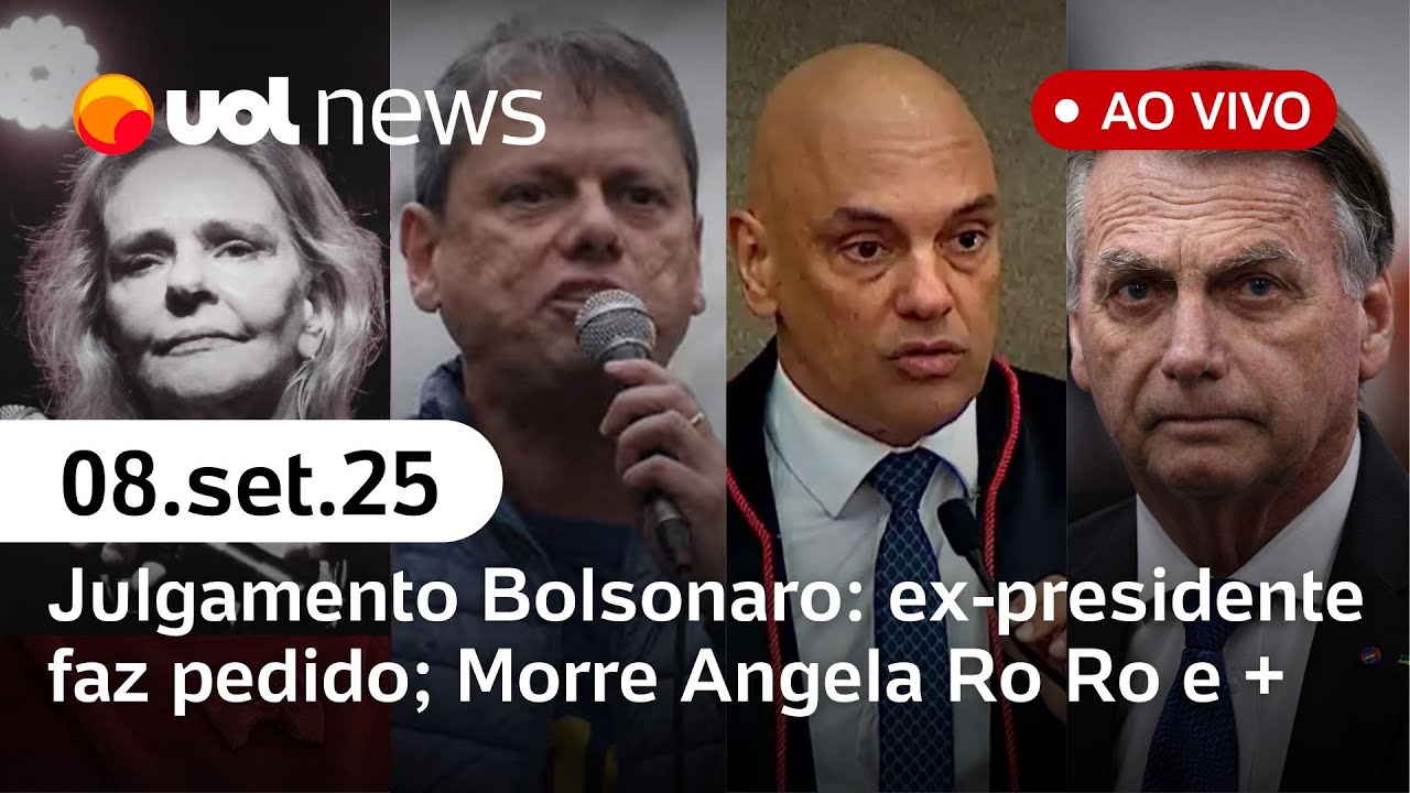 Bolsonaro faz pedido ao STF; Porquinho da Paulista fala de incidente no 7/9; morre Angela Ro Ro e +