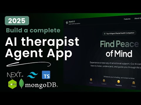 Build a Full Stack AI Therapist Agent App using NextJS,  NodeJs | MongoDB , ExpressJs , Echo API