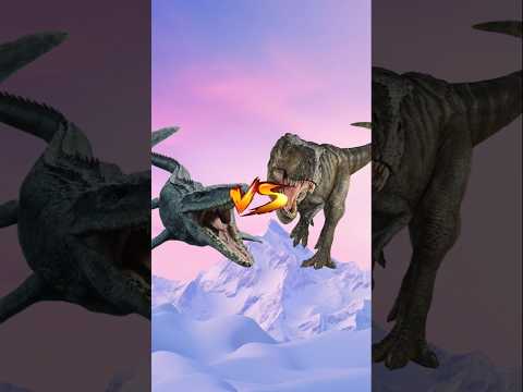 Team JW (Blue, Rexy, Mosasaurus) vs Team JWR (Raptor, Ember, Mosasaurus) #jurassicworld #dinosaur