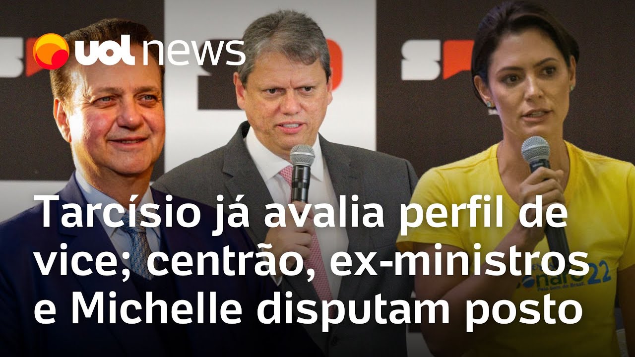 Tarcísio já avalia perfil de vice enquanto centrão ex ministros e Michelle disputam vaga para 2026