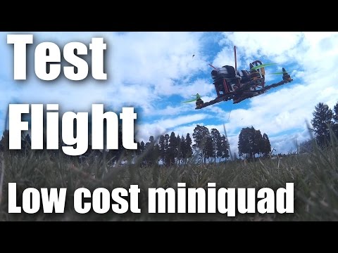 Test Flight of the low-cost racing miniquad - UCahqHsTaADV8MMmj2D5i1Vw