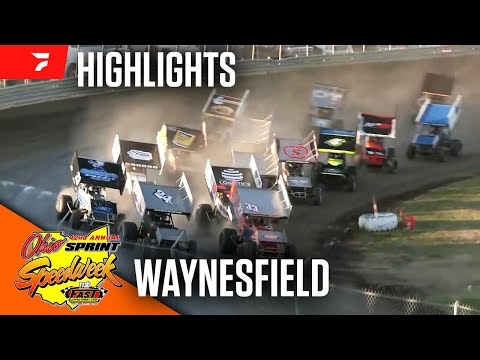 0.001 AT THE FINISH | Ohio Sprint Speedweek at Waynesfield Raceway Park 6/9/24 | Highlights - dirt track racing video image