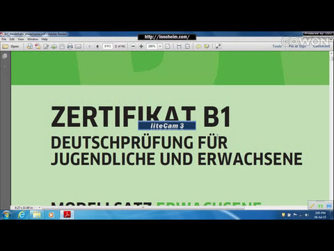 Zertifiakt B1 Lesen1 إمتحان المستوى التاسع-تدريب على امتحان معهد جوته-تعليم اللغة الألمانية
