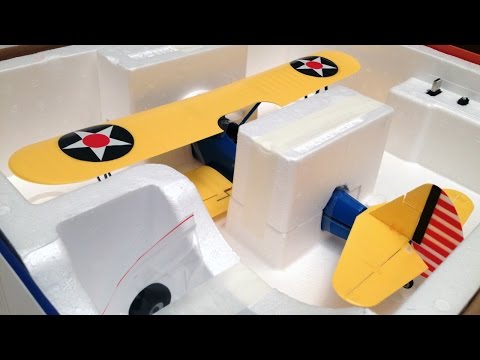 E-flite UMX PT-17 Stearman BNF Warbird Biplane with AS3X Technology Unboxing and Review - UCJ5YzMVKEcFBUk1llIAqK3A