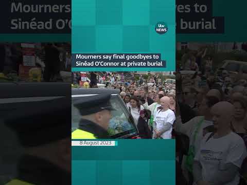 Mourners say final goodbye to Sinead O’Connor at private burial #ITVnews