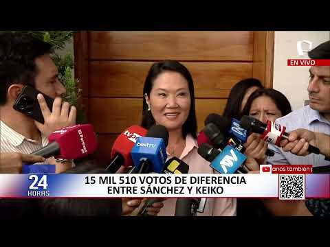 Keiko Fujimori pide esperar resultados oficiales: "Tengo mucha fe"