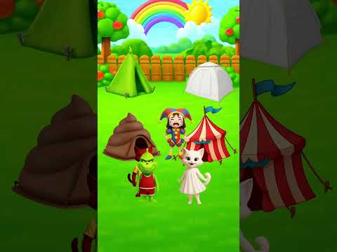 Whose tent is glorious🏕️🎪☀️ Stay or Scroll with Luna 😸 #shorts