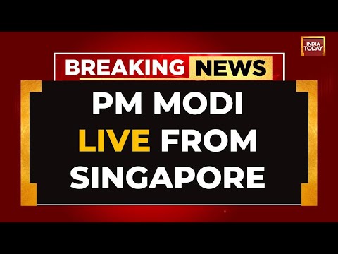 PM Modi LIVE From Singapore
