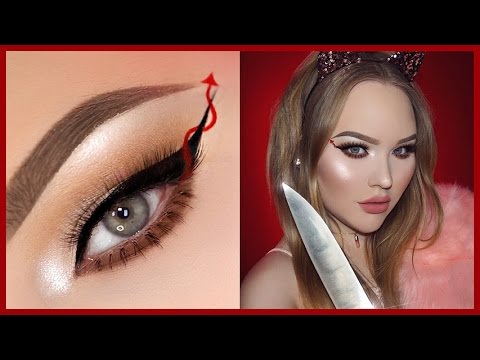SCREAM QUEENS Red Devil Eyeliner - HALLOWEEN Makeup Tutorial
