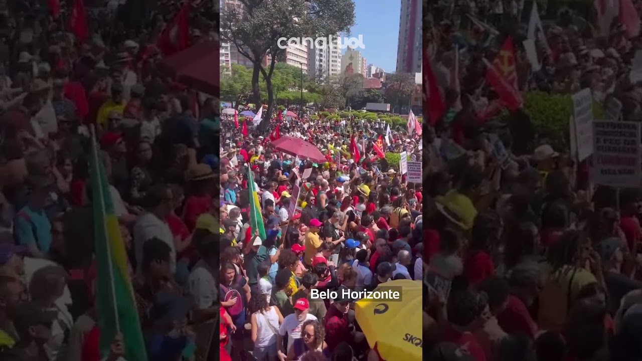 Manifestantes fazem ato contra a PEC da Blindagem e a anistia para os golpistas do 8 de janeiro