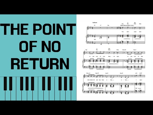 Phantom of the Opera: “Point of No Return” Sheet Music