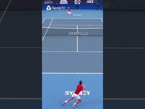 Genius Shapovalov Drop Shot vs Djokovic 👀