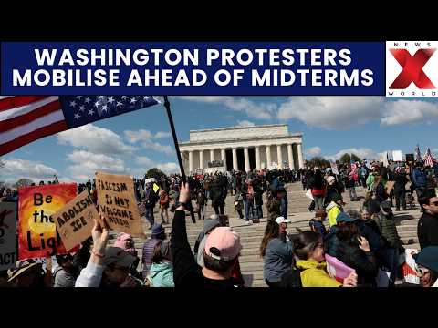 No Kings Protesters March Through Washington To Encourage Early Voting In Midterm Elections | NXW