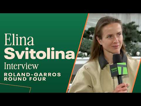 Elina Svitolina says Gael Monfils returns to Paris for her quarterfinal ❤️ | 2026 Roland Garros