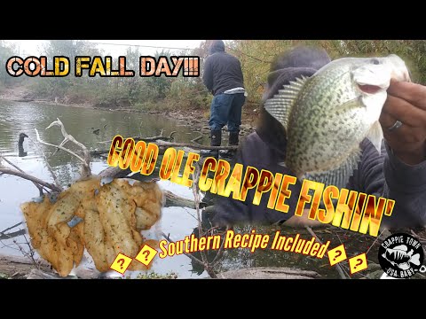 Good Ole FALL CRAPPIE Fishing Cold Rain Crappie Crappie Town USA Baby