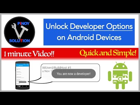 How to turn on Developer Options on Android Devices
