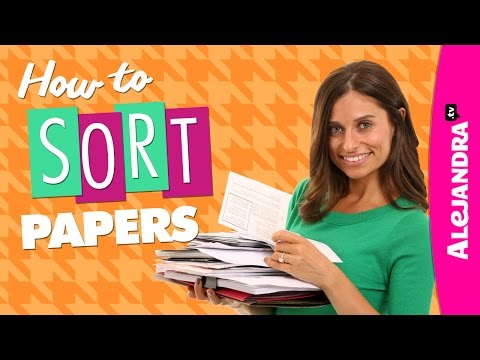 How to Sort Papers (Paper Organizing Tips Part 1 of 2) - UCcvu0uB6SzugED_5FEC7Z0Q