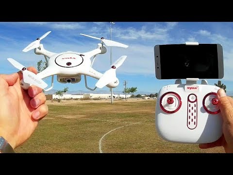 Syma X5UW-D Position Hold FPV Camera Drone Flight Test Review - UC90A4JdsSoFm1Okfu0DHTuQ