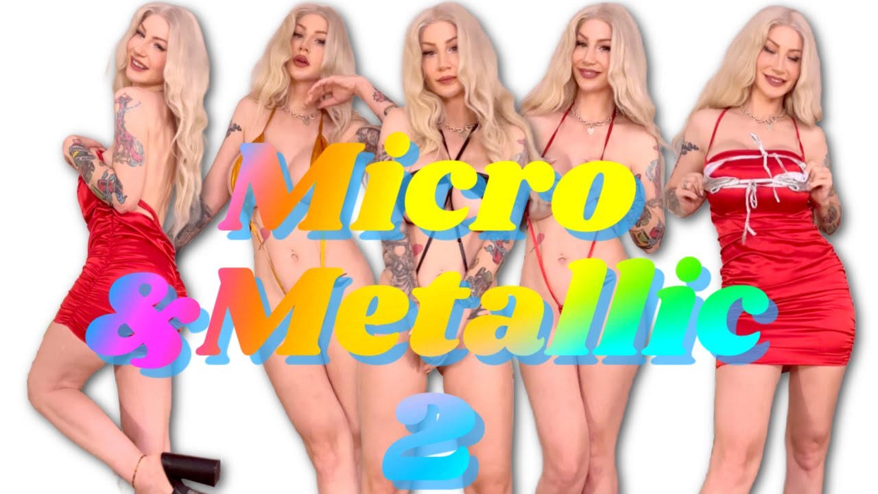Micro and Metallic Amazon SWIMWEAR Try On 2