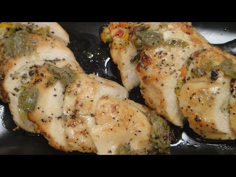 Cheese and Pepper Stuffed Chicken | Sanjeev Kapoor Khazana - UCmoX4QULJ9MB00xW4coMiOw