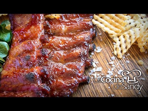 Costillas al horno BBQ con papas fritas en recetas faciles - UCG07X4YYBTCEgLtSJik_dsA