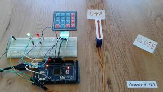 Project 20 - Arduino Door Lock Using 4x4 Keypad and Servo Motor