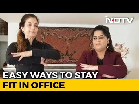 Video - WATCH #Fitness - Easy Ways to Stay Fit in Office | The 'Office Chair Workout' #Health #Tips by Sakshi Bajaj