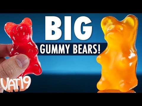 Big Gummy Bears are 18 times larger than regular gummi bears - UCDRbNGFusqlXX4a5vwi9ouQ