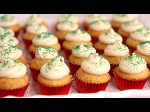 Mini Eggnog Cupcakes Recipe - Laura Vitale - Laura in the Kitchen Episode 516 - UCNbngWUqL2eqRw12yAwcICg