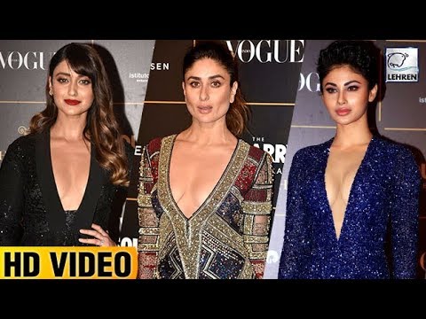 WATCH #Bollywood Actresses In Plunging NECKLINE DRESS At Vogue Women Of The Year Awards 2018 #India #Hot #Celebrity
