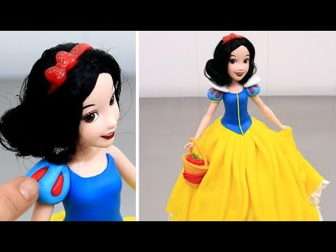 How To Make a Disney SNOW WHITE Princess Doll Cake  / Pastel BLANCANIEVES - UCjA7GKp_yxbtw896DCpLHmQ