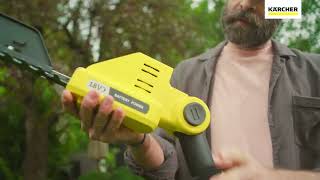 Kärcher cordless hedge trimmer PHG 2-18, without battery and charger video