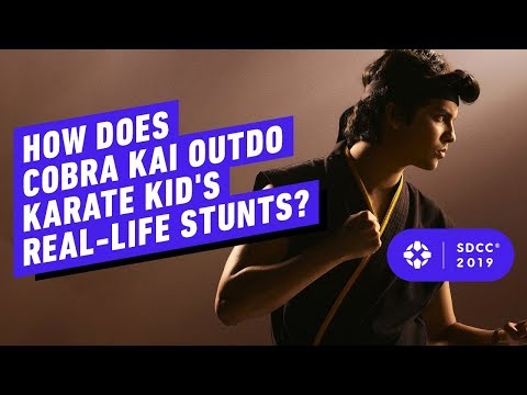 How Does Cobra Kai Outdo Karate Kid's Real-Life Stunts - Comic Con 2019 - UCKy1dAqELo0zrOtPkf0eTMw