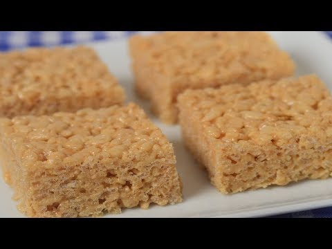 Peanut Butter Rice Krispies Treats Recipe Demonstration - Joyofbaking.com - UCFjd060Z3nTHv0UyO8M43mQ