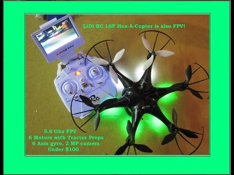 6 motors. FPV Hex-a-copter.  LiDi R/C L6-F with camera focus tips. - UCvPYY0HFGNha0BEY9up4xXw