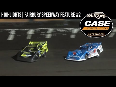 World of Outlaws CASE Late Models at Fairbury Speedway Feature #2 | July 29, 2022 | HIGHLIGHTS - dirt track racing video image