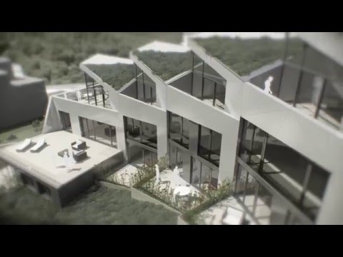 Residential building Dommeldange - architectural animation (HD)