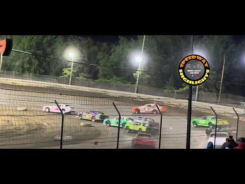 Corner Spin on Restart! Street Stock Action at Sycamore Speedway 2021 - dirt track racing video image