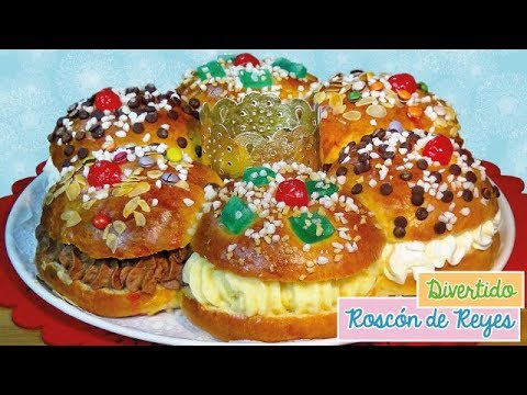 Roscón de Reyes relleno de 3 sabores, nata, trufa y crema pastelera - Hacer el Roscón de Reyes - UC5ONfXPjWgqElh0NZaRJ1tg