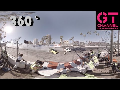 Experience Formula Drift in 360 VR - Streets of Long Beach - UCQjJzFttHxRQPlqpoWnQOpw