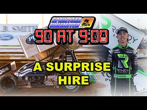 SprintCarUnlimited 90 at 9 for Thursday, April 24th: A surprise hire at Shark Racing - dirt track racing video image