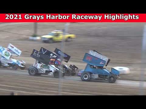 Grays Harbor Raceway 2021 Highlights - Part 3 - dirt track racing video image